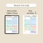 Use this ADHD Focus Planner to print, fill out as a PDF, or use digitally