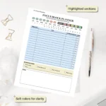 A clean neurodivergent-friendly dashboard featuring organized sections for tracking water intake, meals, and specialized dopamine-boosting tasks.