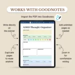 The ADHD Thought Organizer is a neurodivergent-friendly productivity tool designed to manage mental clutter and combat overwhelm