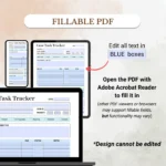Fillable Case Task Tracker optimized for Mobile, Tablet, and Desktop