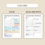 Client Task Planner available in colorful and ink-friendly black-and-white