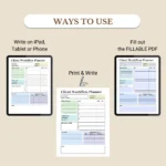 Use this Client Workflow Planner to print, fill out as a PDF, or use digitally