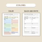 Context-Based Task Manager available in colorful and ink-friendly black-and-white