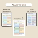 Use this Context-Based Task Manager to print, fill out as a PDF, or use digitally