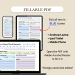 Fillable Context-Based Task Manager for mobile, tablet, and laptop/PC