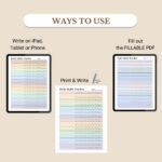 Use this Daily Habit Tracker to print, fill out as a PDF, or use digitally