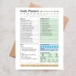 Daily Planner Track tasks, hydration, goals, and daily routines easily