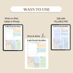 Daily Work Priorities Helps separate urgent tasks from important responsibilities