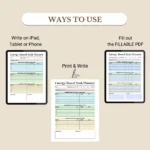 Use this Energy-Based Task Planner to print, fill out as a PDF, or use digitally
