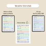 Use this Evening Wind Down Routine to print, fill out as a PDF, or use digitally