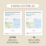 Home Reset Routine Planner available in US Letter & A4 sizes