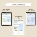 Use this Home Reset Routine Planner to print, fill out as a PDF, or use digitally