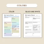 Idea Capture Planner available in US Letter & A4 sizes