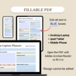 Fillable Idea Capture Planner optimized for Mobile, Tablet, and Desktop