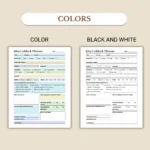 Idea Unblock Planner available in colorful and ink-friendly black-and-white