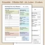 Meeting-Free Day Planner Printable for Deep Work Focus