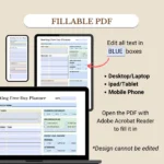 Fillable Meeting-Free Day Planner for mobile, tablet, and laptop/PC
