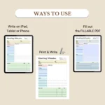 Use this Meeting Minutes to print, fill out as a PDF, or use digitally