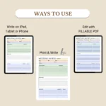 Use this Meeting Notes to print, fill out as a PDF, or use digitally
