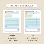 Milestone Planner and Overview available in US Letter & A4 sizes