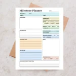 Milestone Planner with project goals, due dates, and owner assignments for streamlined workflow management