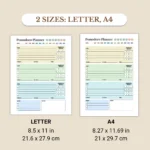 Pomodoro Planner available in US Letter & A4 sizes