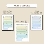 Use this Pomodoro Planner to print, fill out as a PDF, or use digitally
