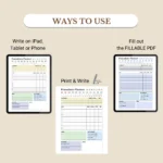 Use this Pomodoro Planner to print, fill out as a PDF, or use digitally