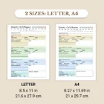 Priority 1-2-3 Planner available in US Letter & A4 sizes