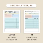 Business Planner Bundle available in US Letter & A4 sizes