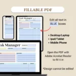 Fillable Business Planner Bundle for mobile, tablet, and laptop/PC