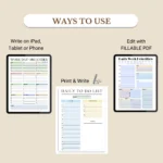 Use this Professional Daily Work Planner Bundle to print, fill out as a PDF, or use digitally