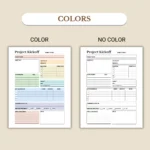 Project Kickoff Digital Planner available in US Letter & A4 sizes