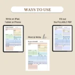 Use this Project Kickoff Digital Planner to print, fill out as a PDF, or use digitally