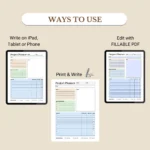 Use this planner to print, fill out as a PDF, or use digitally