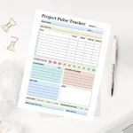 A clear project dashboard featuring color-coded sections for status updates, blockers, and progress tracking to solve project delays through high visual clarity