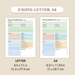 Project Reflection available in US Letter & A4 sizes