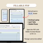 Fillable Reset and Focus Planner optimized for Mobile, Tablet, and Desktop