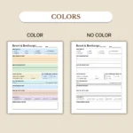 Reset and Recharge Planner available in colorful and ink-friendly black-and-white