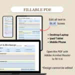 Fillable Reset and Recharge Planner optimized for Mobile, Tablet, and Desktop