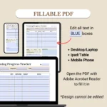 Fillable Training Progress Tracker optimized for Mobile, Tablet, and Desktop