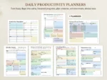 Turn busy days into calm, focused progress, plan smarter, achieve more, stress less with productivity planners