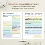 A little space for your ideas and your peace because both matter to your productivity with personal growth planners