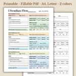 Ultradian Flow 90-20 Focus Cycle Daily Productivity Planner