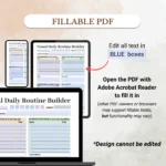 Fillable Visual Daily Routine Builder optimized for Mobile, Tablet, and Desktop