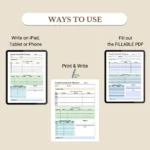 Use this Weekly Family Schedule to print, fill out as a PDF, or use digitally