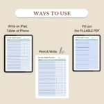 Use this Weekly Habit Tracker to print, fill out as a PDF, or use digitally