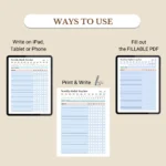 Use this Weekly Habit Tracker to print, fill out as a PDF, or use digitally
