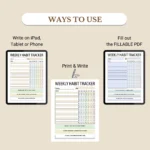 Use this Weekly Habit Tracker to print, fill out as a PDF, or use digitally