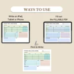 Use this Weekly Meal Organizer to print, fill out as a PDF, or use digitally